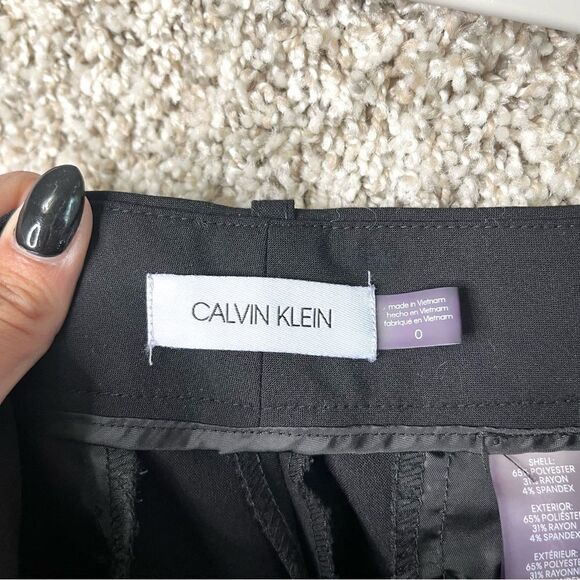 Calvin Klein Pants Women’s 0 Black Jogger Dress Pants - Picture 3 of 6